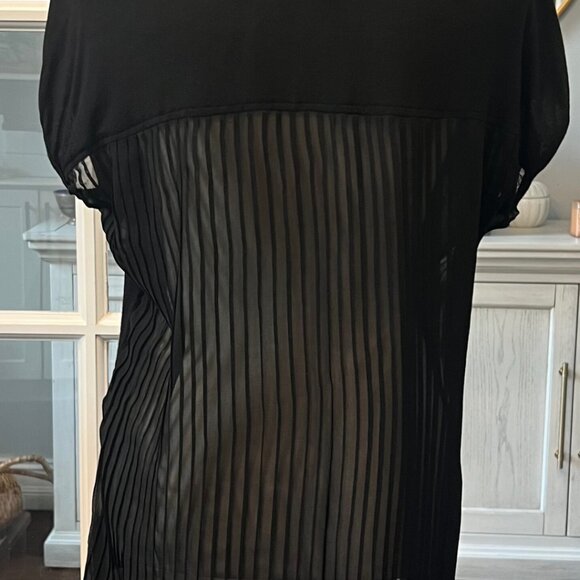 Coco & Tashi Sequins Pocket Sheer Back Black Shirt L - Picture 7 of 9